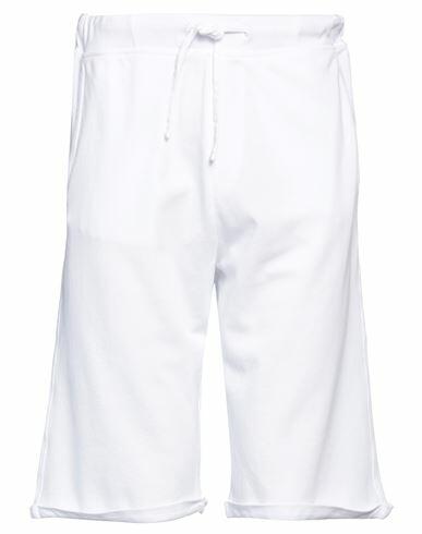 Alpha Studio Man Shorts & Bermuda Shorts White Cotton Cover