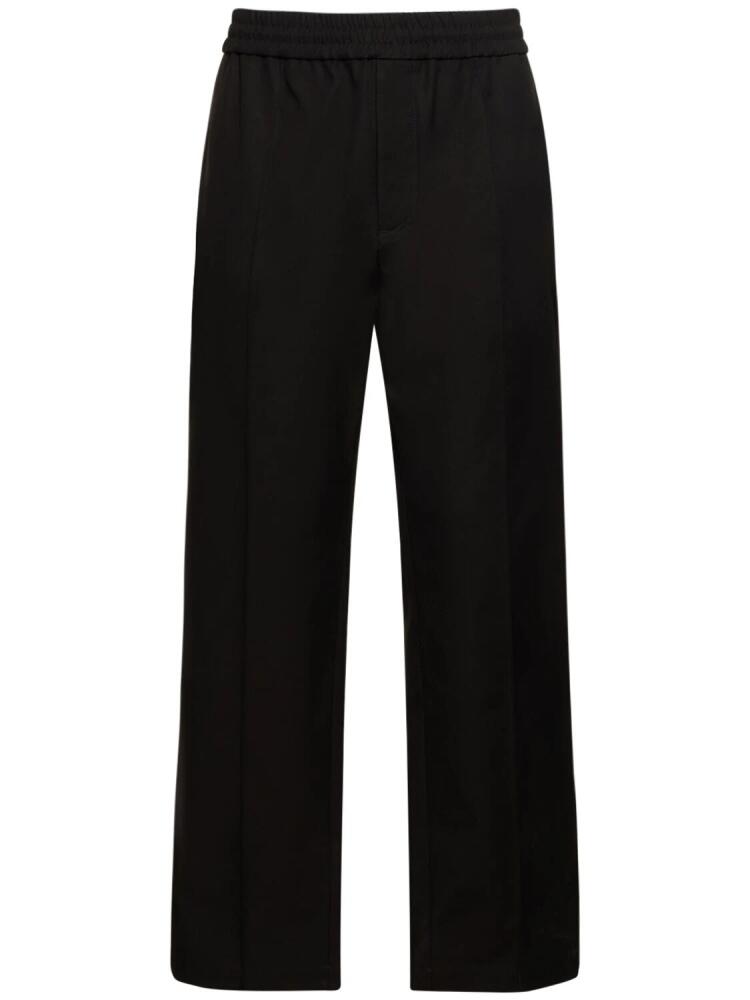 VALENTINO V Stretch Cotton Blend Drawstring Pants Cover