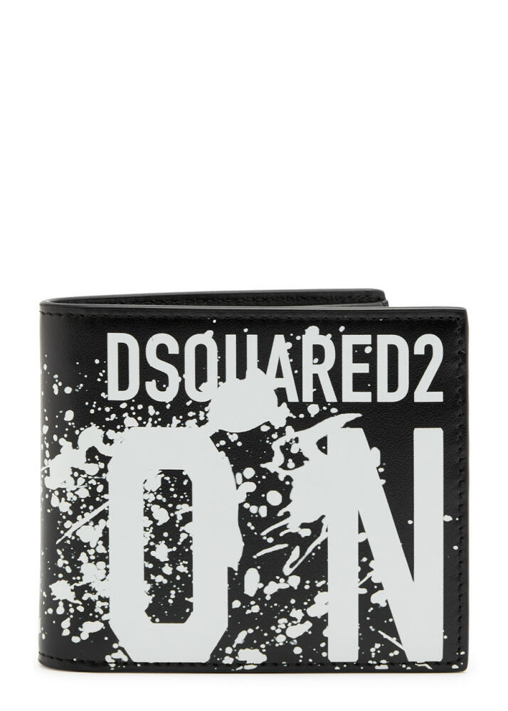 DSQUARED2 Icon Logo Leather Wallet - Black Cover