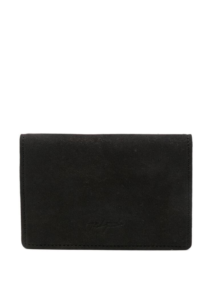 Yohji Yamamoto logo-debossed wallet - Black Cover