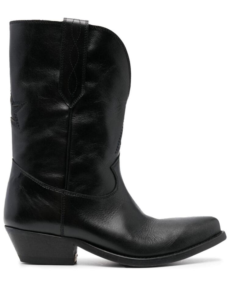 Golden Goose Western-style leather boots - Black Cover