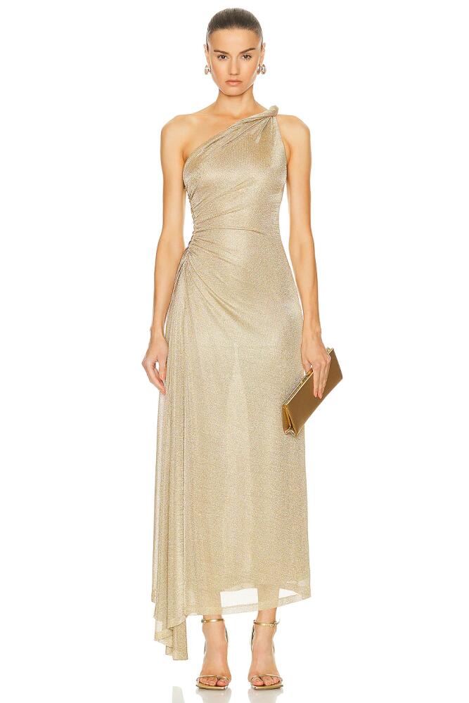 TOVE Vivien Dress in Metallic Gold Cover