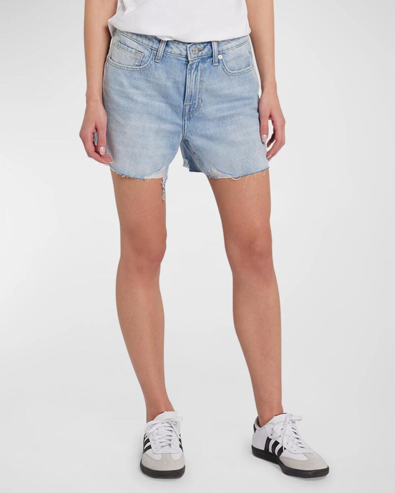 7 for all mankind Monroe Long Denim Shorts Cover