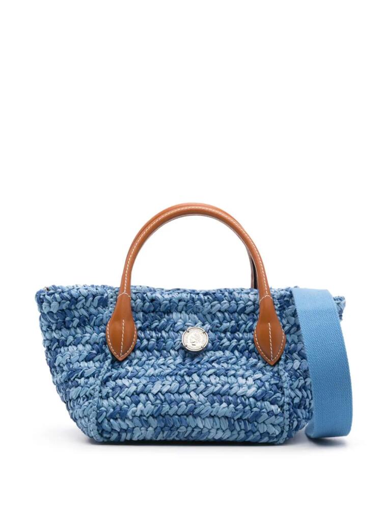 Ermanno Scervino mini raffia tote bag - Blue Cover