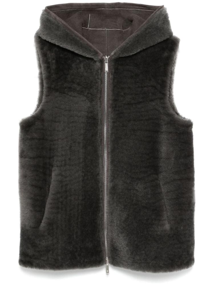 Eleventy fur gilet - Grey Cover