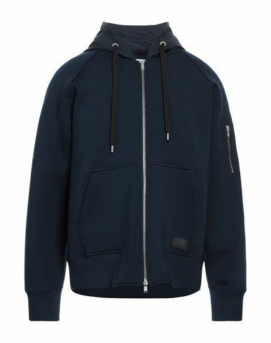 Pt Torino Man Sweatshirt Navy blue Viscose, Elastane, Polyurethane Cover