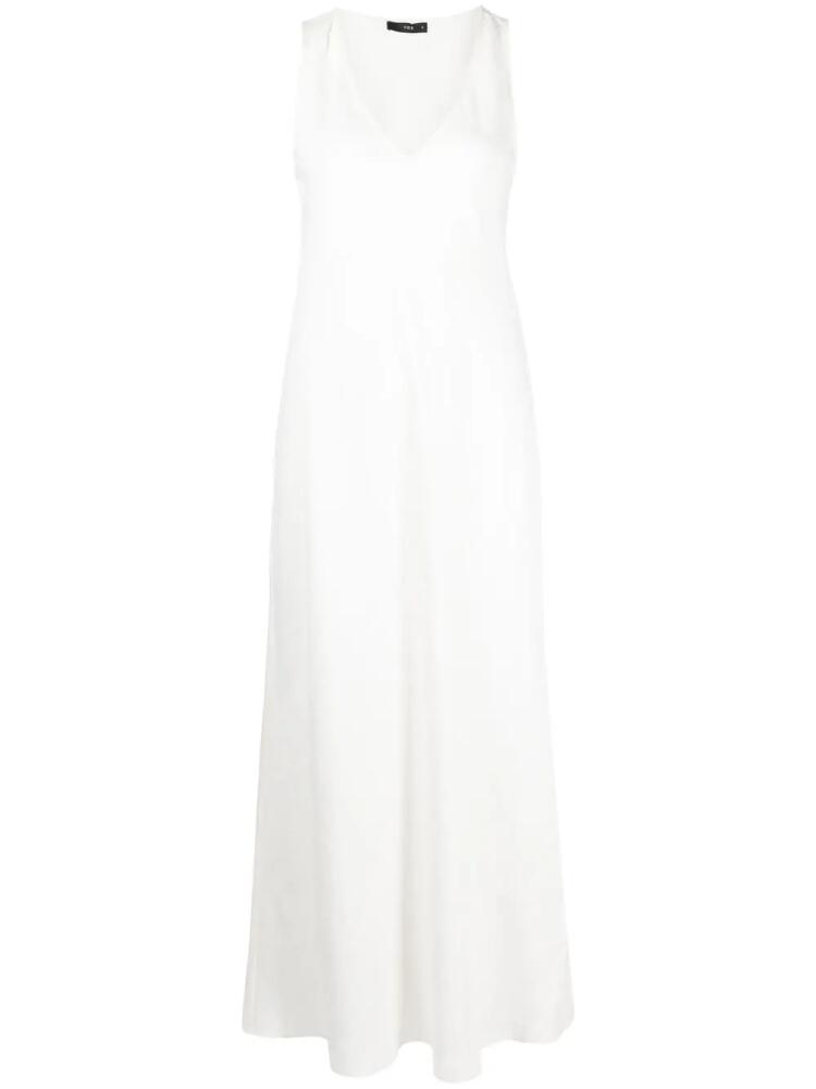 VOZ v-neck maxi dress - White Cover