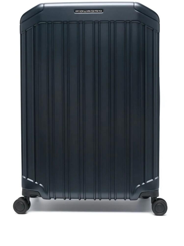 PIQUADRO hard-case rolling luggage - Blue Cover