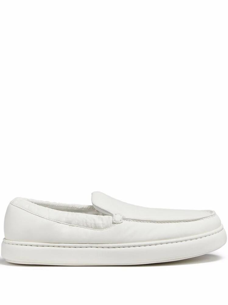 Zegna padded-panel slip-on sneakers - White Cover