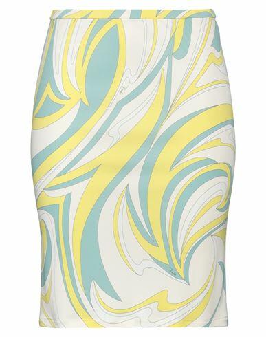 Pucci Woman Mini skirt Ivory Viscose, Silk Cover