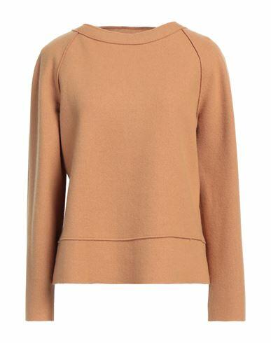 Niū Woman Sweater Camel Virgin Wool, Polyamide Cover