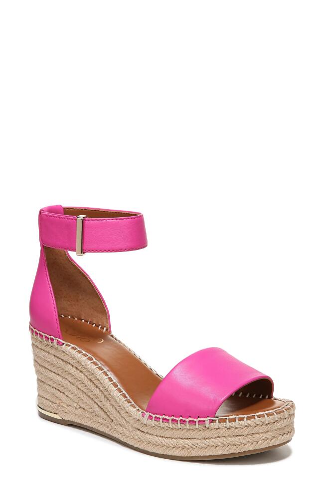 Franco Sarto Clemens Ankle Strap Platform Wedge Sandal in Fuxia Pink Cover