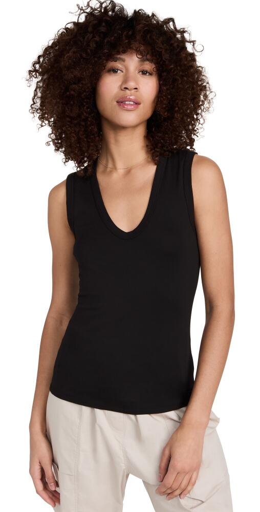 Enza Costa Supima Cotton Essential Sleeveless Tank Black Cover