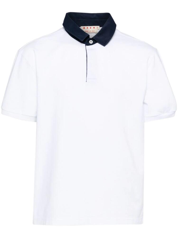 Marni short sleeves polo shirt - White Cover