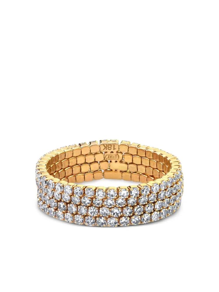 SHAY 18kt yellow gold diamond stackable ring Cover