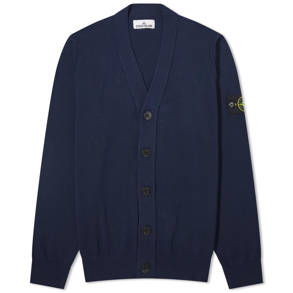 Stone Island Men's Soft Cotton Cardigan in Navy Cover