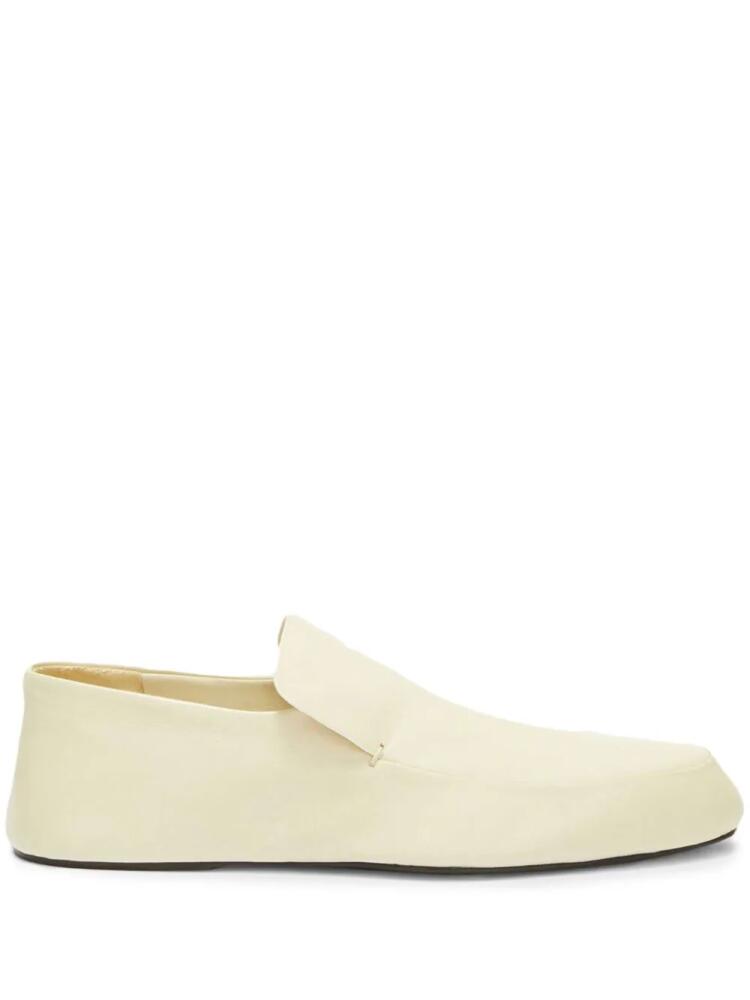 Jil Sander slip-on leather loafers - White Cover