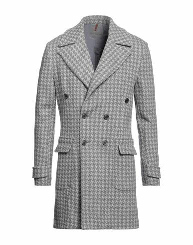 Primo Emporio Man Coat Grey Wool, Polyester Cover