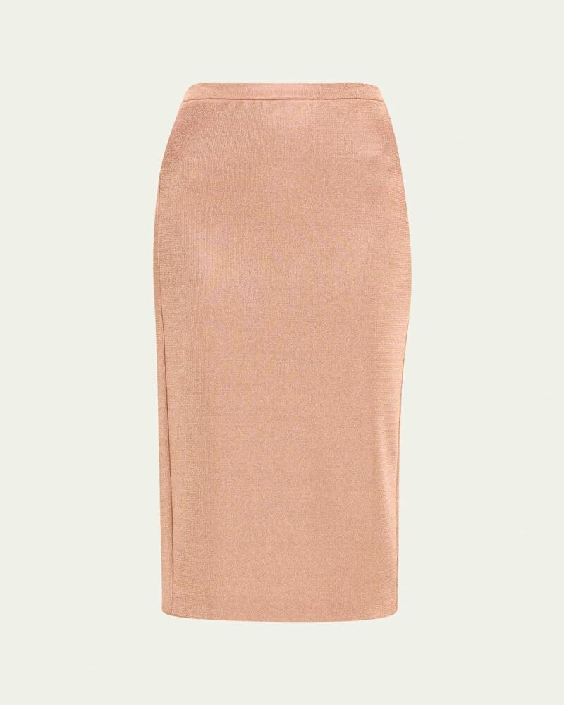 Giorgio Armani Lurex Bonded Jersey Pencil Skirt Cover