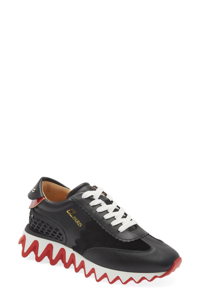 Christian Louboutin Loubishark Sneaker in Black/Red Cover