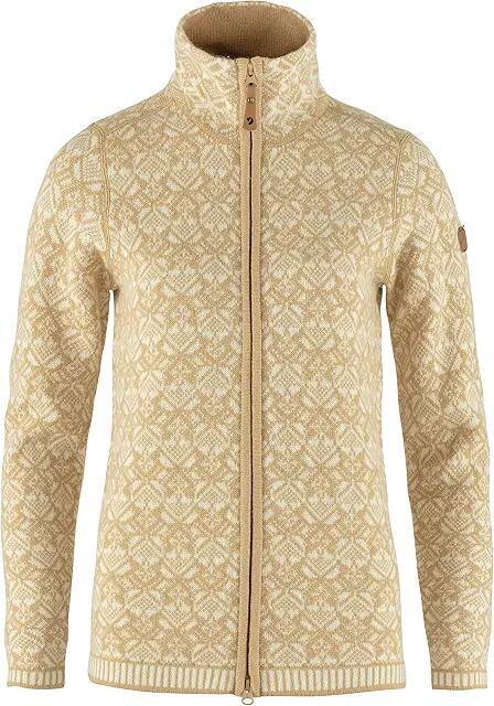 Fjallraven Snow Cardigan (Dune Beige) Women's Sweater Cover