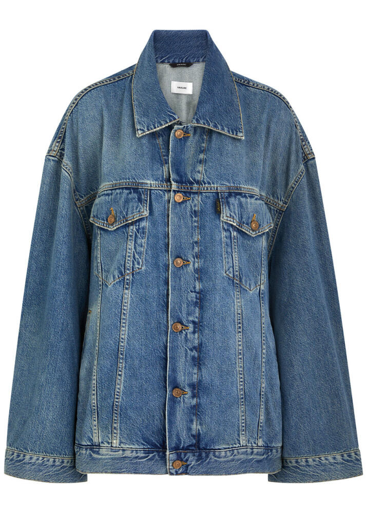 Haikure Janet Distressed Denim Jacket - Blue Cover