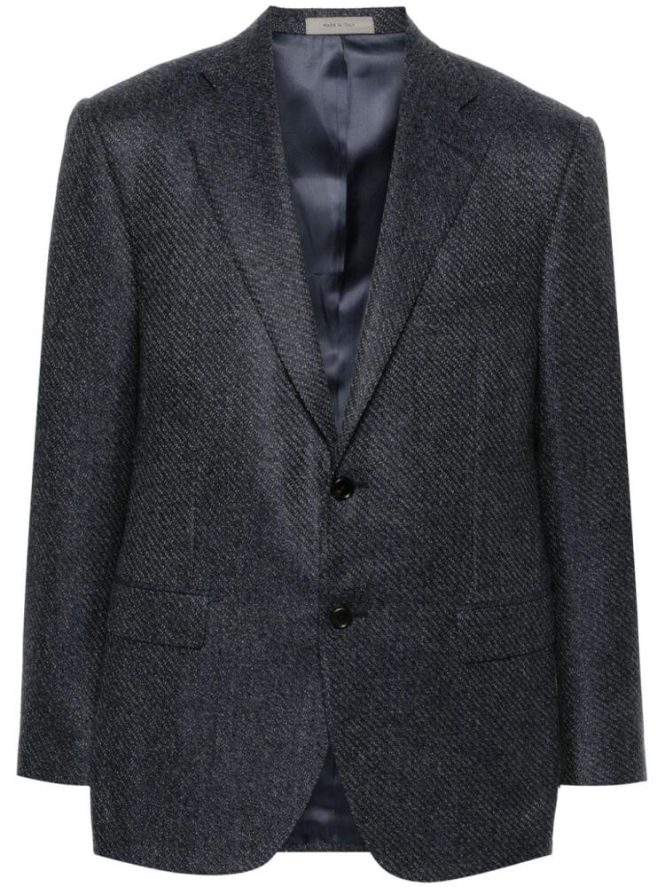 Corneliani patterned-jacquard blazer - Blue Cover