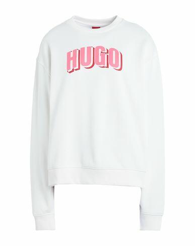 Hugo Woman Sweatshirt Off white Cotton, Polyester Cover