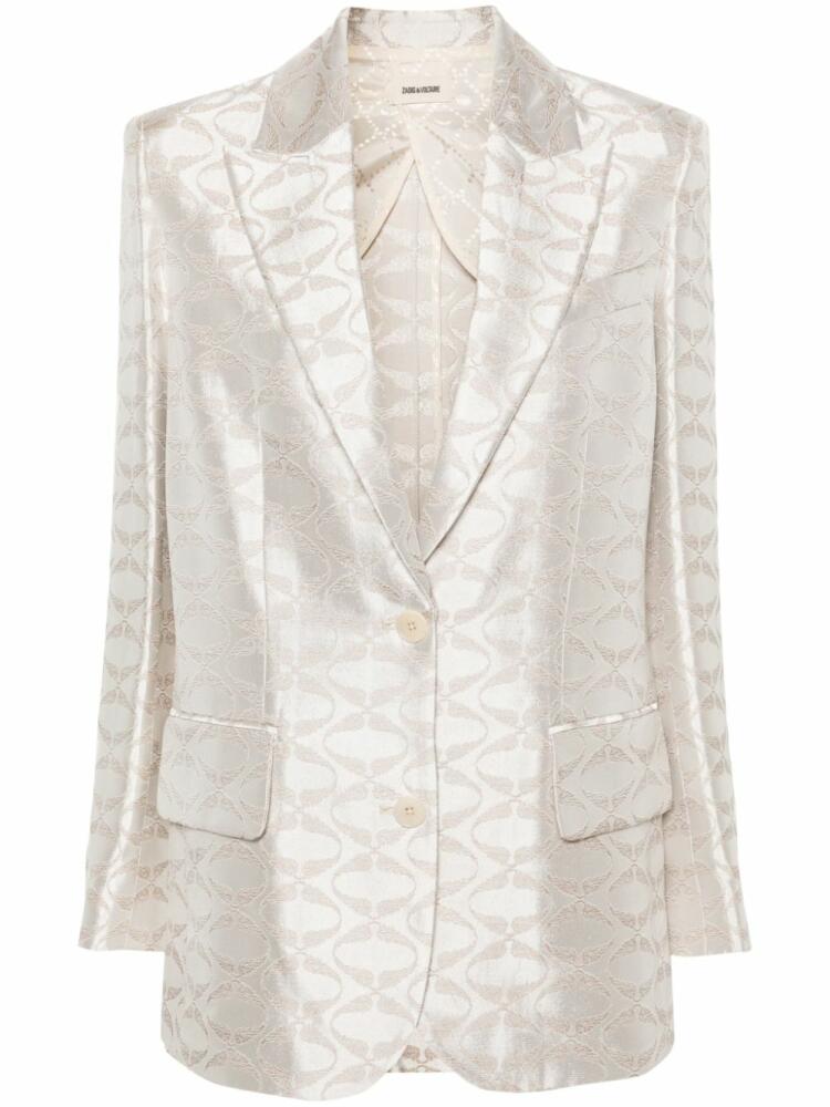 Zadig&Voltaire Vicka jacquard blazer - Neutrals Cover