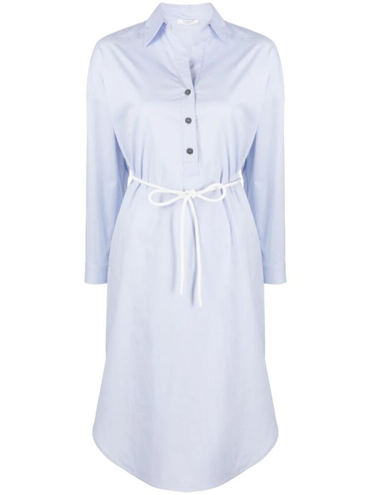 Peserico long-sleeve shirt dress - Blue Cover