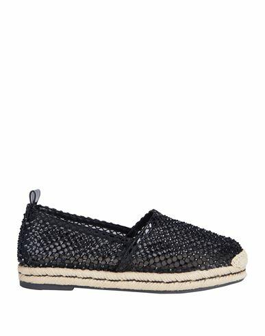 Espadrilles Woman Espadrilles Black Textile fibers Cover