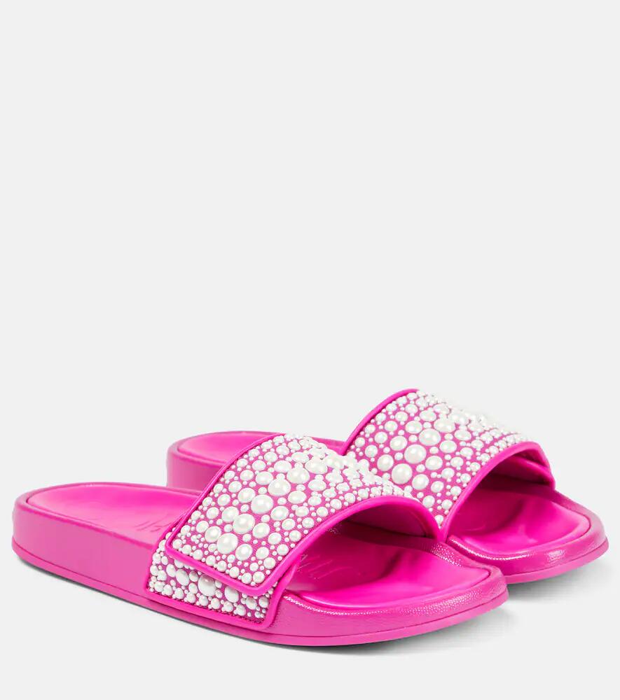 Jimmy Choo Fitz embellished slides Cover