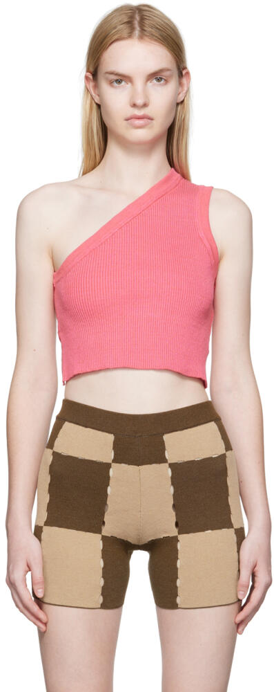 JACQUEMUS Pink 'La Maille Ascu' Tank Top Cover