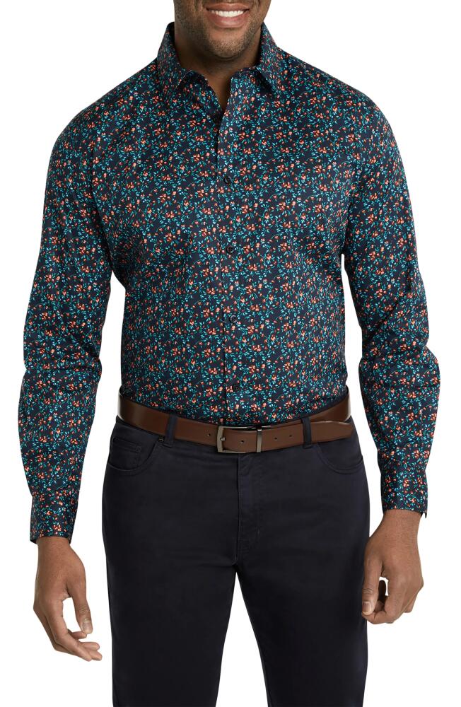 Johnny Bigg Casablanca Floral Button-Up Shirt in Midnight Cover