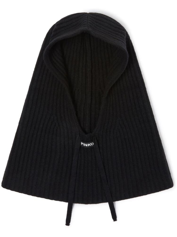 PINKO ribbed-knit balaclava - Black Cover