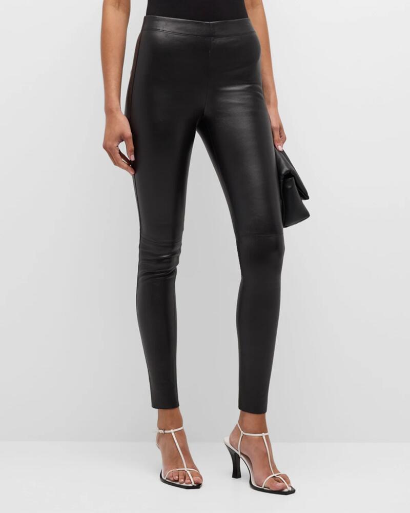 Joseph High-Rise Stretch Leather Leggings Cover