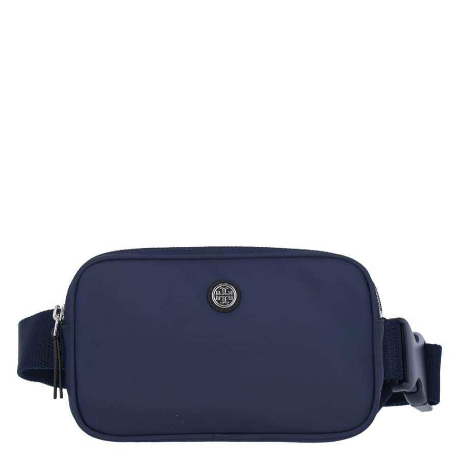 Tory Burch Virginia Nylon Belt Bag In Royal Navy Cover