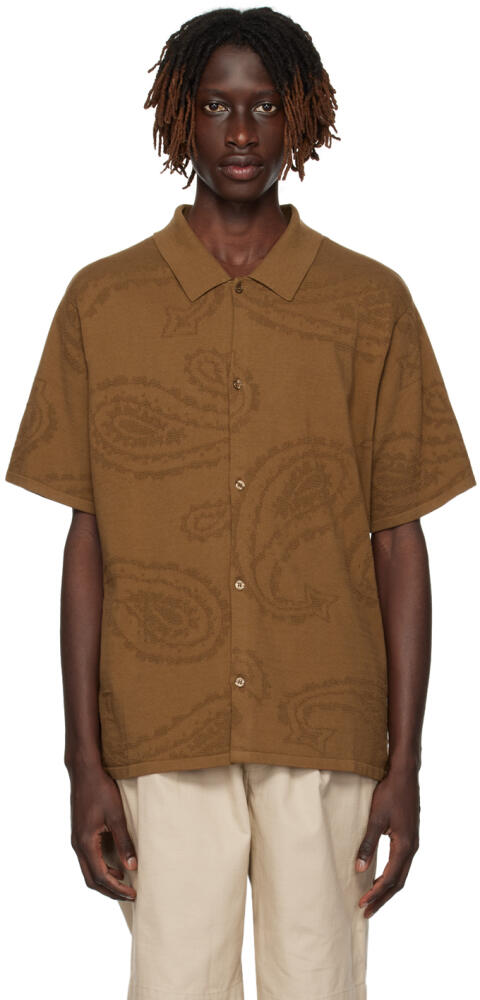 Saturdays NYC Brown Kenneth Shirt Cover