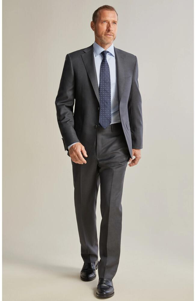 Heritage Gold Infinity Solid Wool Suit in Charcoal Cover