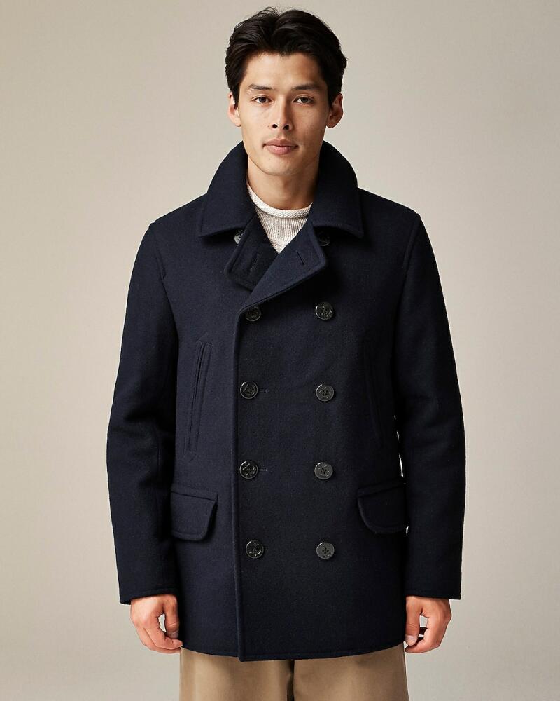 J.Crew Dock peacoat in wool blend with PrimaLoft® Cover