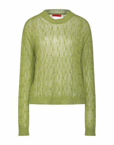 Max & co. Woman Sweater Green Acrylic, Polyamide, Mohair wool, Wool Cover