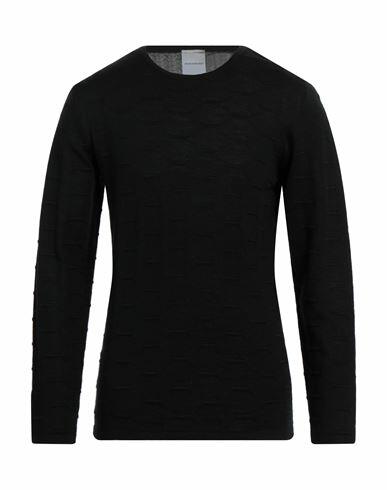 Primo Emporio Man Sweater Black Merino Wool Cover