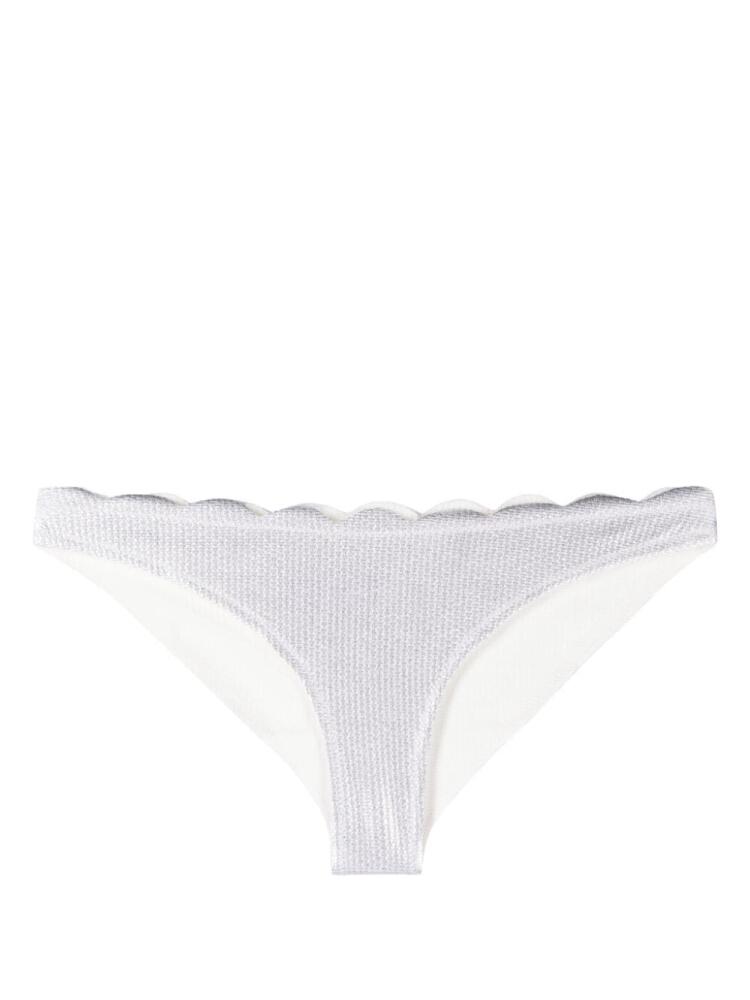 Marysia Santa Barbara metallic bikini bottoms - Silver Cover