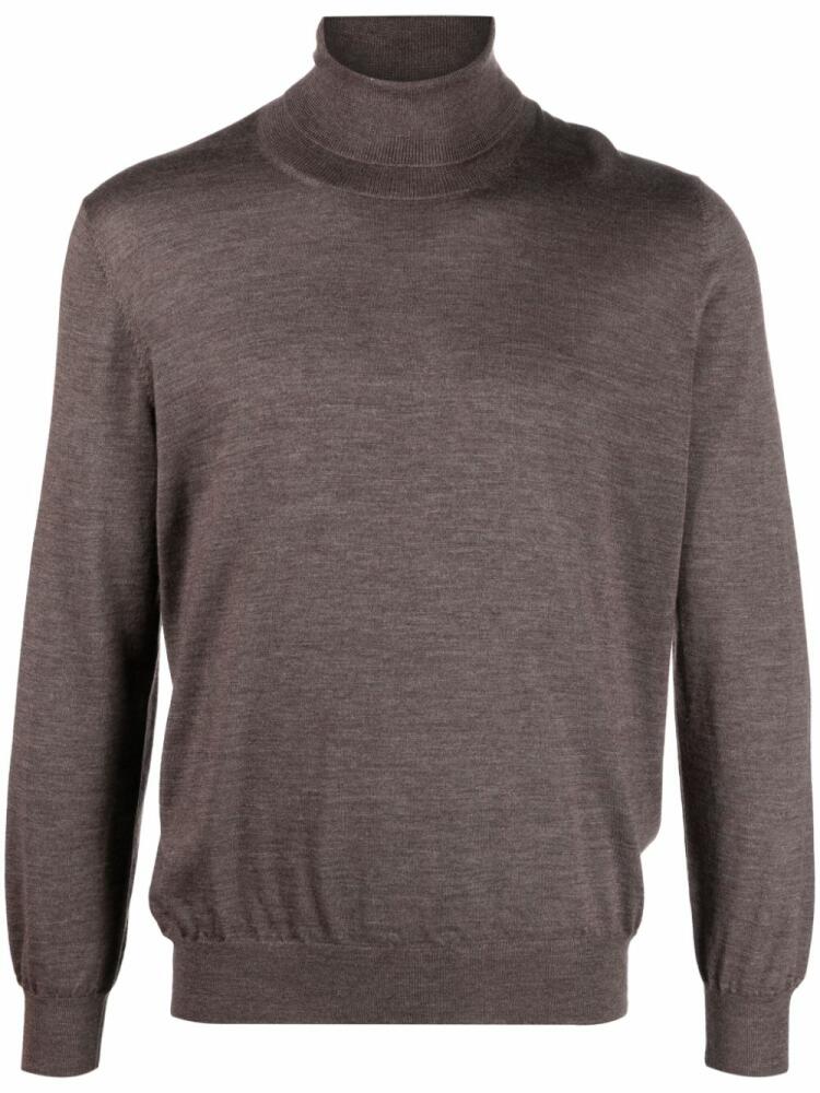 Barba roll-neck cashmere-blend jumper - Brown Cover