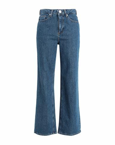 Vero Moda Woman Jeans Blue Cotton, Recycled cotton, Elastane Cover