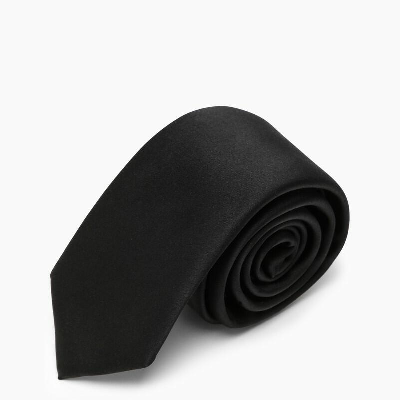 Dolce&Gabbana Black silk tie Cover