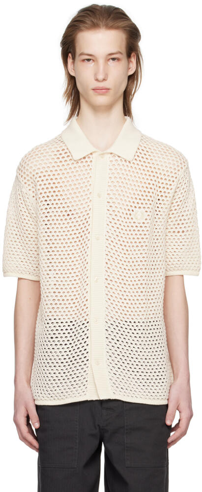 Fred Perry Off-White Buttoned Shirt Cover