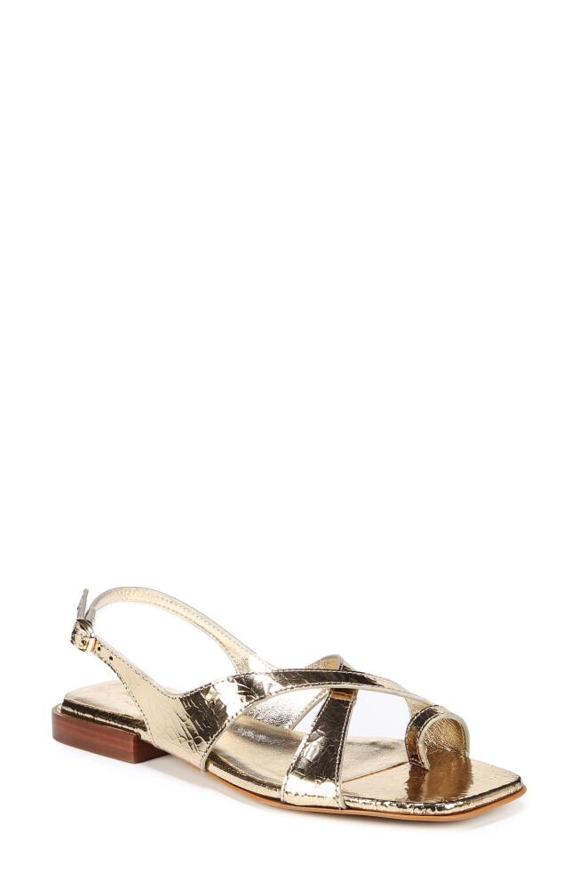 27 EDIT Naturalizer Nikki Slingback Sandal in Gold Leather Cover