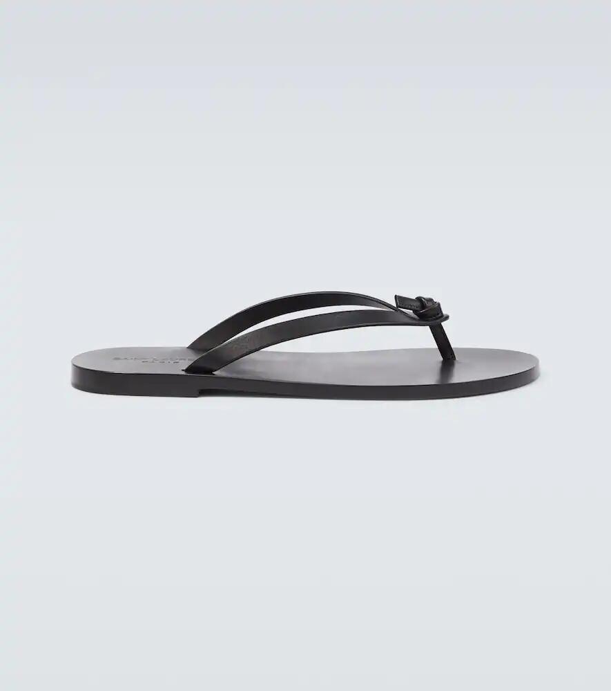 Saint Laurent Leather thong slides Cover