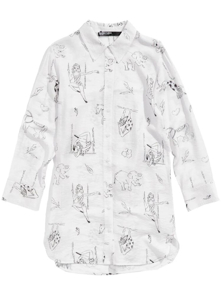 Bimba y Lola Circus graphic-print shirt - White Cover